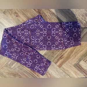 Magenta print 7/8 legging